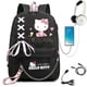 thumbnail image 4 of Mochila de Hello Kitty con puerto USB, Bolsa Escolar con patrón para estudiantes y adolescentes, bolsa de libros para ordenador portátil de viaje, 4 of 4