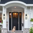 thumbnail image 5 of 27"H 2-Light Matte Black Outdoor Wall Lantern Sconce, 5 of 7