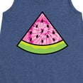 thumbnail image 3 of Instant Message - Tie Dye Watermelon - Toddler & Youth Girls A-line Dress, 3 of 6