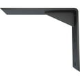 thumbnail image 4 of Ekena Millwork 2 1/2"W x 10"D x 8"H Countertop Support Steel Heavy Duty Bracket w/ Gusset, Powder Coated Black, 4 of 10