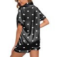 thumbnail image 3 of Icvfdpl Pyjamas Boutonnés pour Femmes Ensemble de Pyjama Deux Pièces Vêtements de Nuit TG, 3 of 5