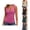 001-Hot Pink, variant on Women Sleeveless Vest Top Wrap V Neck Ruched Cami Top Criss Cross Front Solid Color Casual Summer Blouse Shirts
