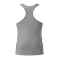 thumbnail image 4 of Linfrsh Tank Tops for Men Breathable Sleeveless Round Neck T Shirt Tops Loose Running Ribbed Tank Top Men Grey,M, 4 of 5