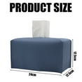 thumbnail image 5 of Funda para caja de pañuelos, dispensador de piel sintética minimalista moderno, fácil de rellenar con velcro, compatible con la mayoría de cajas de pañuelos planas, ideal para decoración y regalos,, 5 of 5
