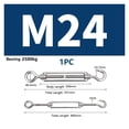 thumbnail image 2 of 304 Stainless Steel Turnbuckles Hook And Eyebolts Type OC Type Rigging Sailling Wire Rope Tension Device ,Easy to Install, 2 of 7