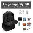 thumbnail image 2 of Quanna Mochilas 3pcs Men Zip Para Laptop De20l Mochila De Viaje Para Laptop, Con Puerto Carga Usb, Ideal Para Negocios, Mejor Mochila Para Escolar, Antirrobo Front Laptop Backpack Set With Pen Bag, 2 of 5