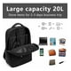 thumbnail image 2 of Quanna Mochilas 3pcs Men Zip Para Laptop De20l Mochila De Viaje Para Laptop, Con Puerto Carga Usb, Ideal Para Negocios, Mejor Mochila Para Escolar, Antirrobo Front Laptop Backpack Set With Pen Bag, 2 of 5