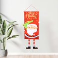 thumbnail image 4 of KBODIU Merry Christmas Window Sign Banners ChristmasFabric Flag Door Porch Decor Supplies Hanging Ornament Santa Claus Banner Flag for Indoor Outdoor Wall Door Home, 4 of 4