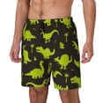 thumbnail image 2 of Daiia Cute Cartoon Dinosaurs Mens Swim Trunks Swim Shorts Quick Dry Swim Shorts with Mesh Lining Pockets-XX-Large, 2 of 9