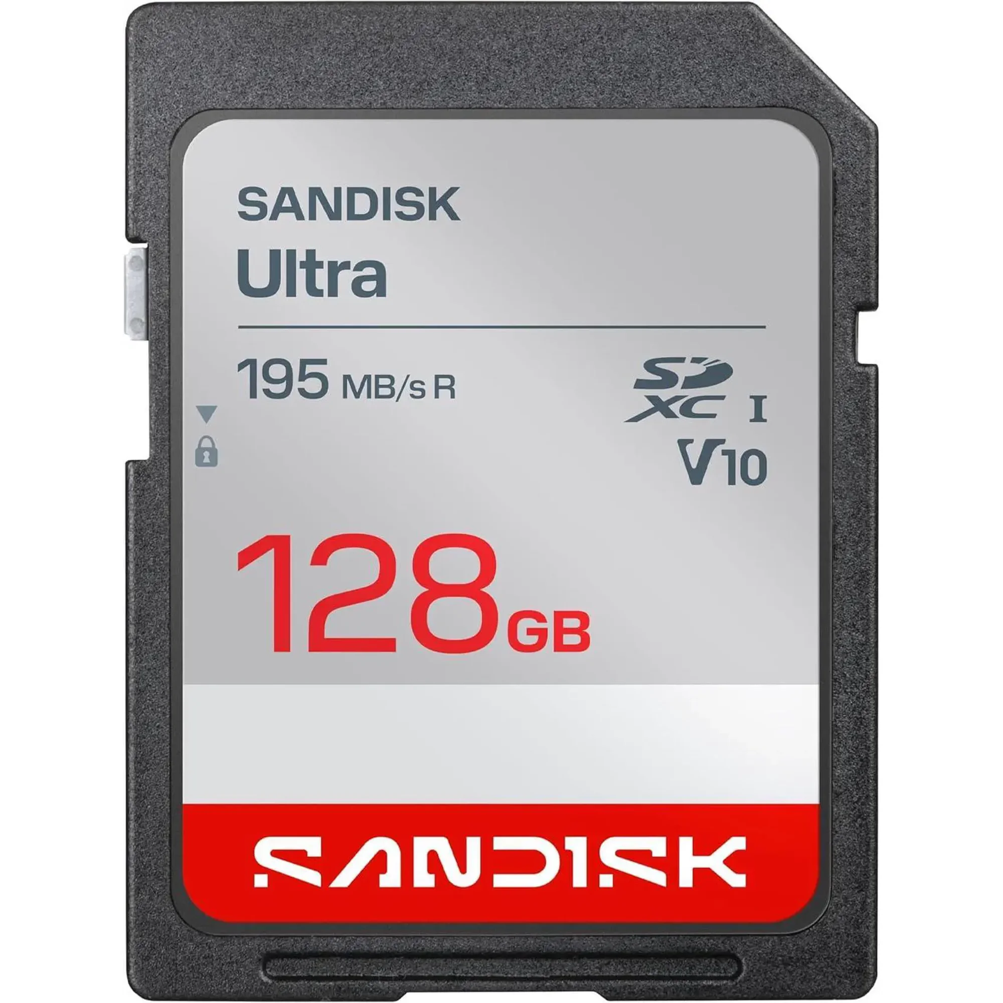 SANDISK 128GB Ultra SDHC UHS-I Card and SDXC UHS-I Card - Up to 195MB/s Read Speed, Full HD Video, V10, U1, C10 - SDSDUVQ-128G-GN6IN