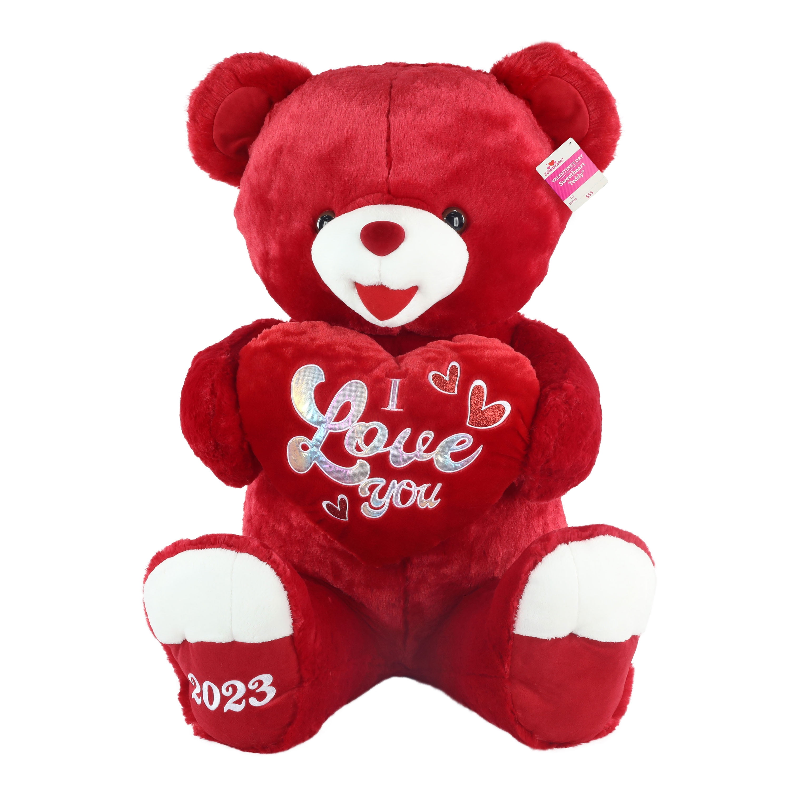 Way to Celebrate! Valentine's Day 31in Sweetheart Teddy Bear 2023, Brown 