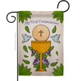 thumbnail image 1 of Ornament Collection G190071-BO My Holy Communion Religious Faith Double-Sided Decorative Garden Flag, Multi Color, 1 of 1