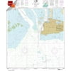 NOAA Chart 11447: Key West Harbor 21.00 x 25.36 (Small Format Waterproof)
