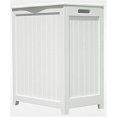 thumbnail image 1 of Oceanstar RHP0109W-White Finished Laundry Hamper with Interior Bag, 1 of 2
