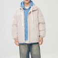 thumbnail image 5 of Xihbxyly Chaqueta con Capucha para Hombre, Abrigo Informal Holgado con Cremallera, Ligera y Resistente Al Viento, con Dos Bolsillos Delanteros, Ideal para Escalada, Senderismo y Viajes. Ideal para Pr, 5 of 5