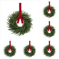 LYINGF 27cm Christmas Wreath Door Hanger for Indoor Decor - Festive Greenery Arrangement with Berry Accents, Traditional Holiday Welcome Sign for Entryways