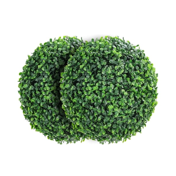 2 pieces of 15-pulgada outdoor four-layer milan grass artificial plant balls para green decoration