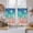 Multicolor, variant on Teal Coastal Tier Curtains 54 Inch Length, Nautical Beach Starfish Coral Summer Cafe Short Curtains for Bathroom Over Sink, Small Kitchen Curtain Light Filtering Tiered Drapes 2 Panels 27.5"Wx54"L