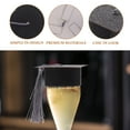 thumbnail image 4 of Rhewides 10pcs Graduation Caps Goblet Covers Mini Doctoral Caps with Tassel Wine Goblet Cover, 4 of 10