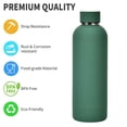 thumbnail image 3 of 500ml smallmouth double-layer vacuum flask, outdoor sports water cup, stainless steel vacuum flask-Moss green, 3 of 5