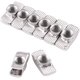 thumbnail image 4 of Tuerca en T, 50 piezas Tuerca en T Estándar europeo Sujetador de acero al carbono plateado galvanizado, 4 of 5