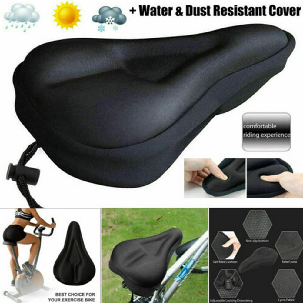 NonSlip Gel Bike Seat Covers for Women Men Soft Bicycle Narrow