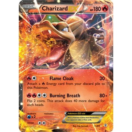 Pokemon Generation Pokemon - Charizard-EX (11/83) - Generations - Holo, A single individual card from the Pokemon trading and collectible card game (TCG/CCG). By Pokémon ()