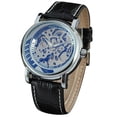 thumbnail image 1 of Reloj de pulsera mecánico automático Nikou negro y plateado, 1 of 1