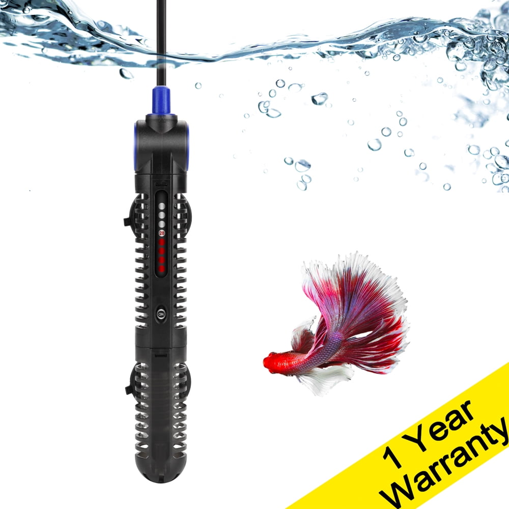 A-SZCXTOP Aquarium Heater with Suction Cup Intelligent LED Stainless Steel Submersible Heater Adjustable Temperature Fish Tank Water Heater for Aquarium Tank 50W-Up to 10 Gallon