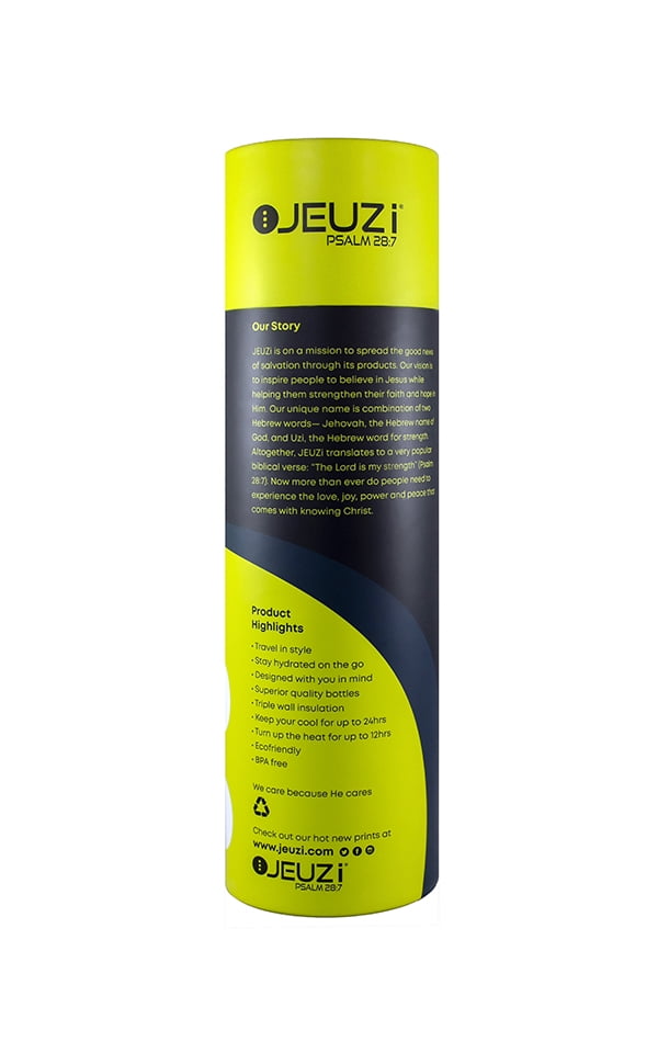 Water Bottle 17oz Insulated Stainless Steel BPA Free,  Alpha Navy JEUZi-NEW
