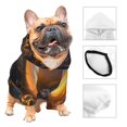 thumbnail image 3 of Balery Lizard With Sunglasses Sunset Sudadera con Capucha para Perros Pequeños – Ropa para Mascotas, Disfraz para Perros y Gatos, Ideal para Fiestas y Cosplay-XX-Large, 3 of 7