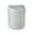 Grey, variant on Walbest Desktop Mini Cute Can with Swing Lid, Space Saving PP Cylindrical Tiny Garbage Can, Size: 6.69" x 5.12"