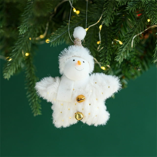 Xihbxyly Colgante de Estrella Navideña, Diseño Brillante de Estrella de Cinco Puntas, Elegante Decoración para Árboles y Fiestas, Realista y Brillante, Multiusos, Fiestas y Bodas, Fácil de Colgar, Ta