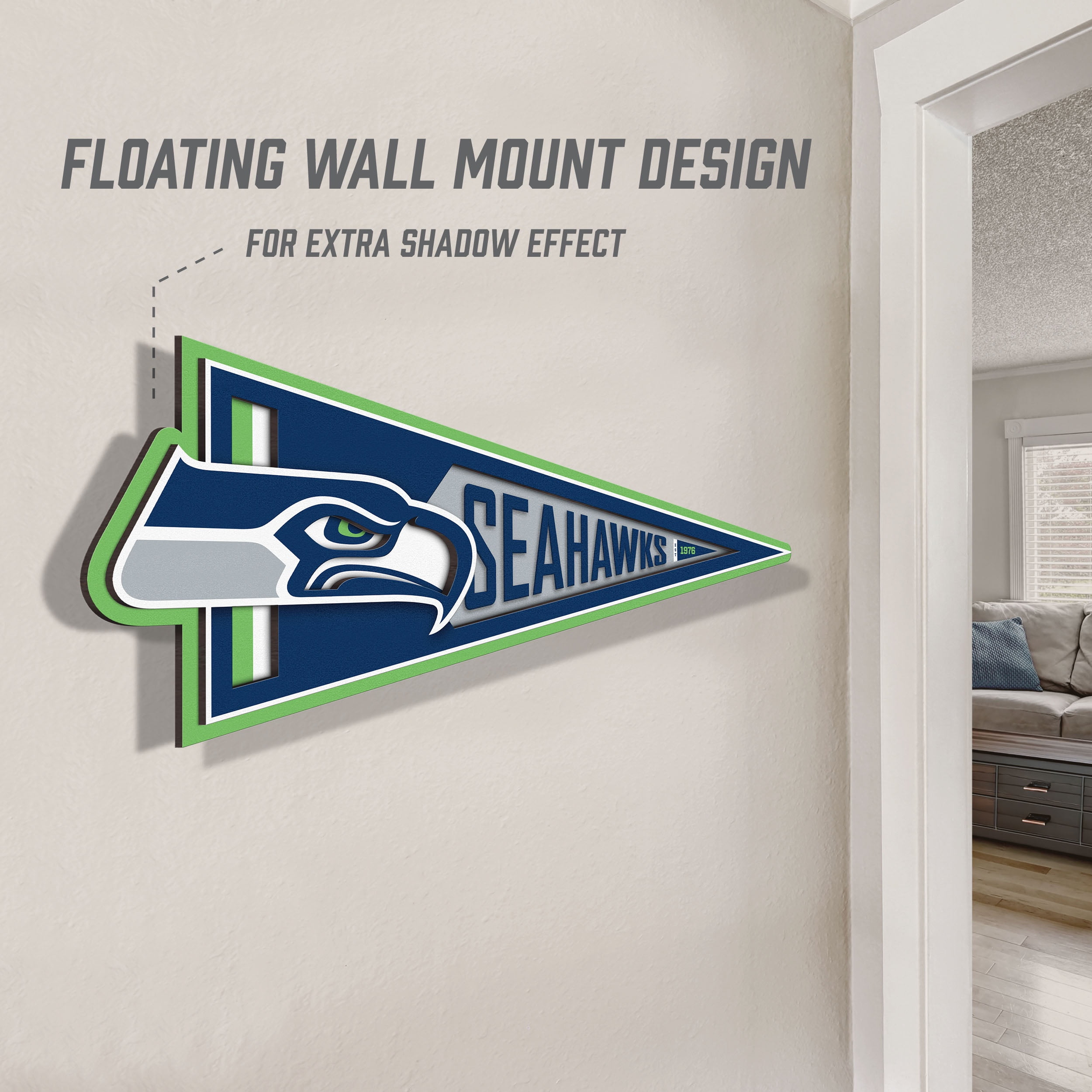 YouTheFan NFL Seattle Seahawks Pennant Sign