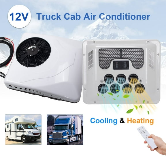 12V Rooftop Electric Air Conditioner Heat & Cool RV AC Unit For Camper Motorhome