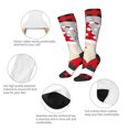 thumbnail image 3 of Goofa Gnome And Buffalo Plaid Pattern Adult Stockings, Color-Block Knee High Socks, Comfortable and Breathable, Soft and Stretchable, Sports, and Decoration, 3 of 6