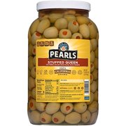 Pearls California, Sicilian Style, Pimiento-Stuffed, Queen Green Olives, Gal, Sicilian Style Pimiento-Stuffed, 1 Count