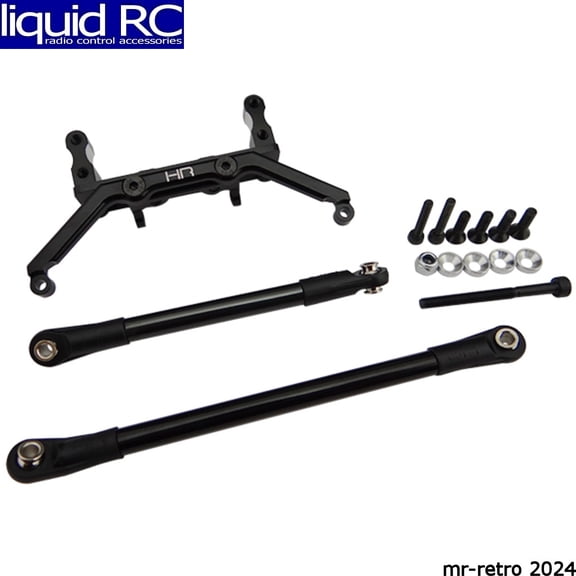 Hot Racing SCXT24AM01 Black Aluminum On Axle Servo Mount SCX 2