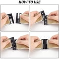 thumbnail image 4 of 8Sets 4 Colors Alloy Belt Clasp 2.7x5.6cm/1x2.2 Metal Hook Buckle Fastening Belt Accessories for Down Jackets Coats Windbreakers(2Sets/Color), 4 of 6