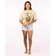 thumbnail image 4 of Rip Curl Summer Rain Heritage Tee 0031-Natural M - Women's Fashion Casual Short Sleeve T-Shirt Cotton Shirts - Regular Fit - Lifestyle Beach Apparel, Size Medium, Natural, 4 of 4