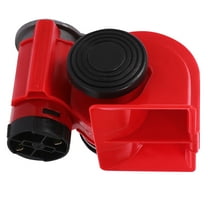 HEALEEP Loud Train Horn for Car with Clear Sound 12v Electric Truck Replacement Part Plastic Red