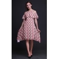 thumbnail image 2 of Bimba Robe Droite à Épaules Dénudées Style Chic pour Femmes à Imprimé Papillon Tunique d'Été -Moyen, 2 of 6
