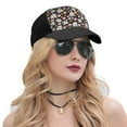 thumbnail image 5 of Yiaed Daisies Flowers Print Baseball Cap Dad Hat Polo Style Plain Blank Adjustable Size, 5 of 5
