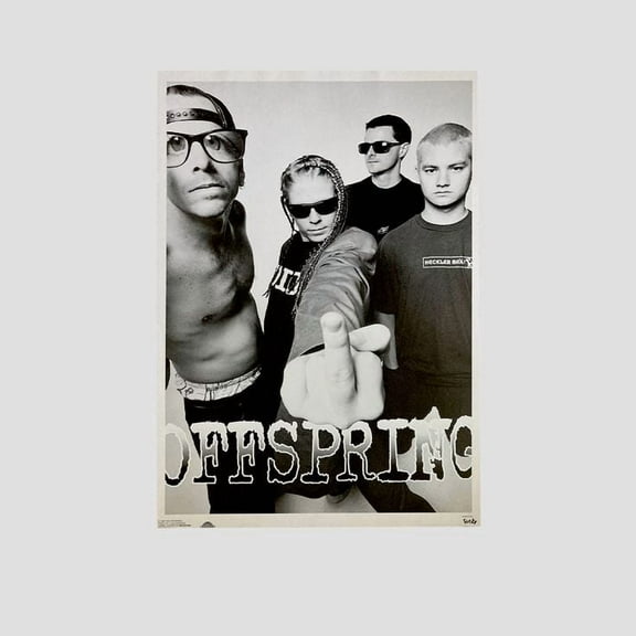 Music Poster The Offspring Vtg 1995 Large Band Poster Retro Style - Size 24''x36'' - Postora
