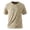 Khaki, variant on Men's Short Sleeve Graphic T-Shirts Quick Dry Moisture Wicking Performance Tee for Workout Athletic Running and Hiking Casual Wear