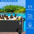 thumbnail image 5 of Dextrus 80 Quart Outdoor Rolling Cooler Cart with Bottle Opener Drainage, Portable Beverage Rolling Cart with Tray on Wheels, Black, 5 of 5