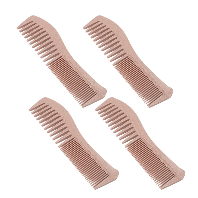 Peine de Despego de Cabello, Un Cómoda Paja de Trigo de Agarre 10 Piezas de Ancho de Diente de Ida Yeso SEGURO para Salón de Vije Domémico