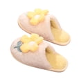 thumbnail image 4 of Zapatillas de algodón de invierno para hombre y mujer, zapatos cálidos de felpa con flores para interiores, zapatillas de algodón para parejas al aire libre Wmkox8yii  hj789, 4 of 5