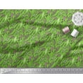 thumbnail image 2 of Soimoi Green polyester Crepe Fabric Artistic Leaves Decor Fabric Printed Yard 52 Inch Wide, 2 of 3