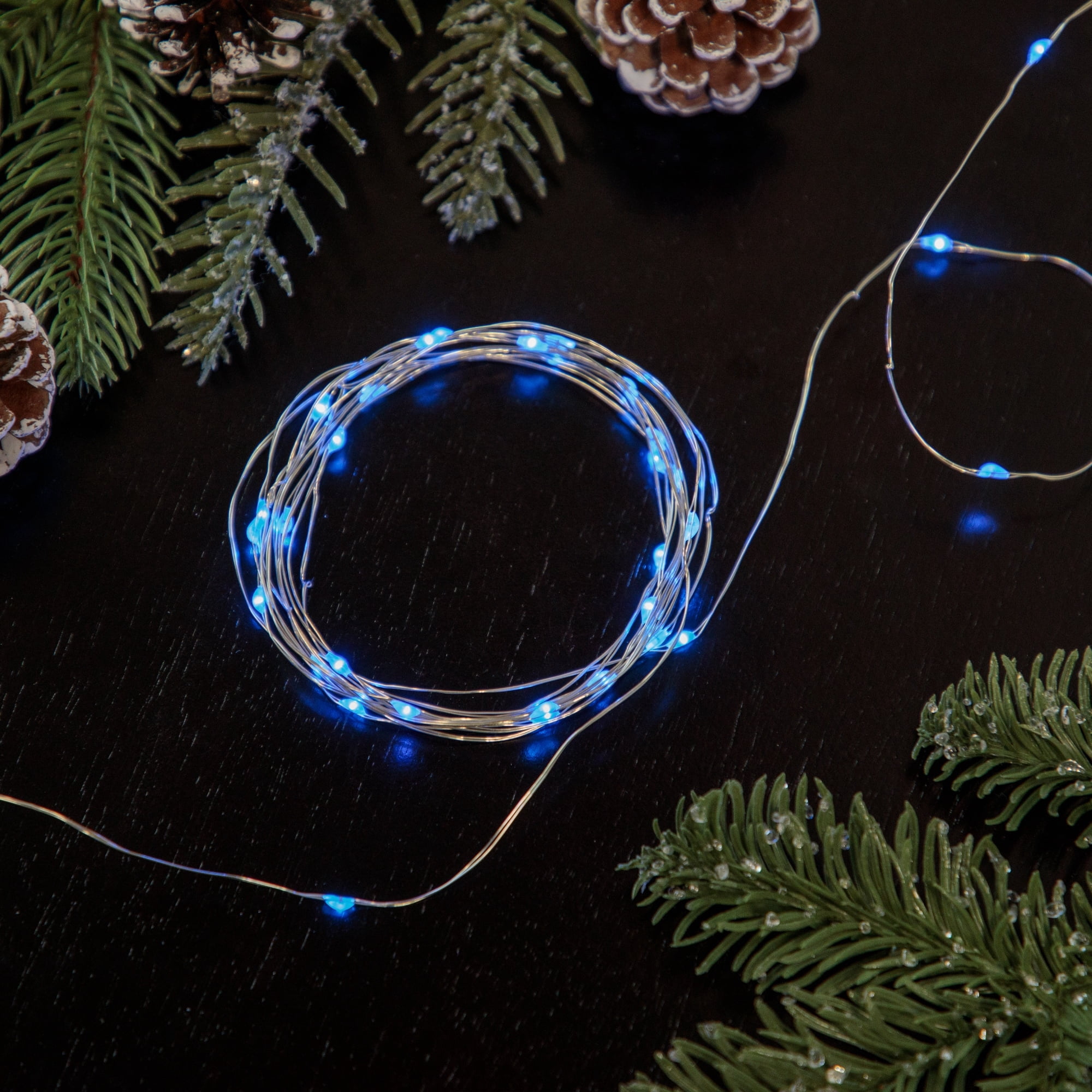 Northlight 100ct LED Micro Fairy Lights  16ft Copper Wire Pink
